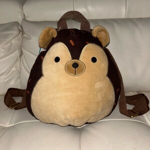 NWT Squishmallow Hans the Hedgehog Backpack